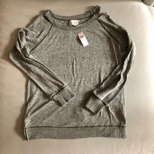 NWTAnthropologie Saturday Sunday sweatshirt cutout